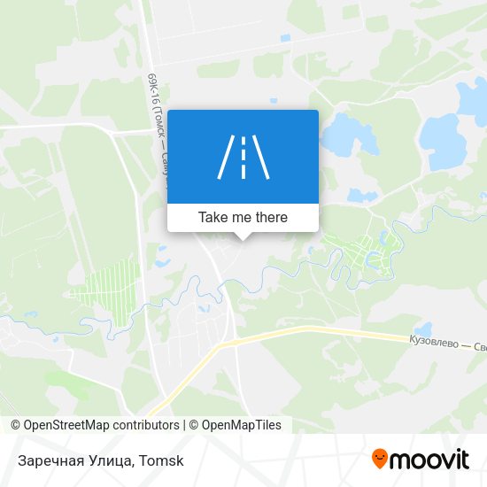 Заречная Улица map