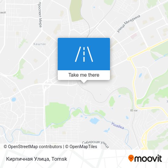 Кирпичная Улица map