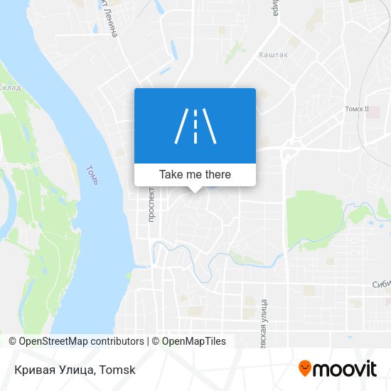 Кривая Улица map