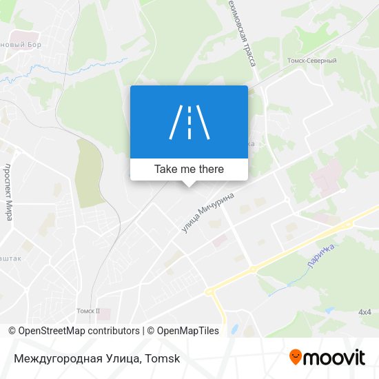 Междугородная Улица map