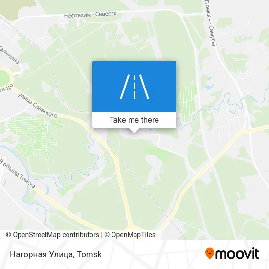 Нагорная Улица map