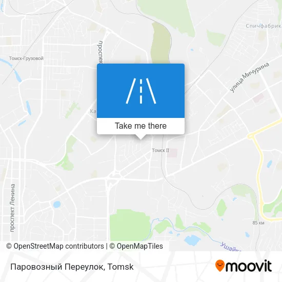 Паровозный Переулок map