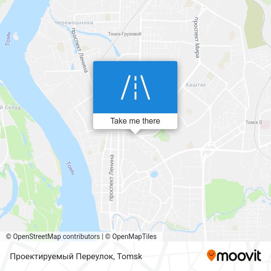 Проектируемый Переулок map