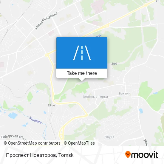 Проспект Новаторов map