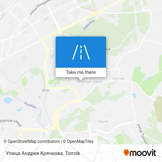 Улица Андрея Крячкова map
