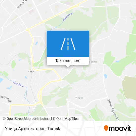 Улица Архитекторов map