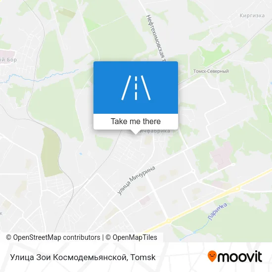 Улица Зои Космодемьянской map