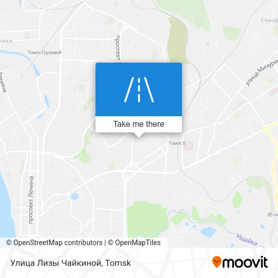 Улица Лизы Чайкиной map