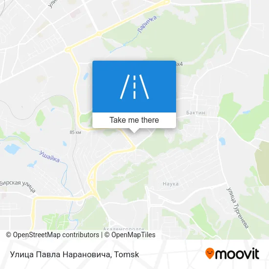 Улица Павла Нарановича map