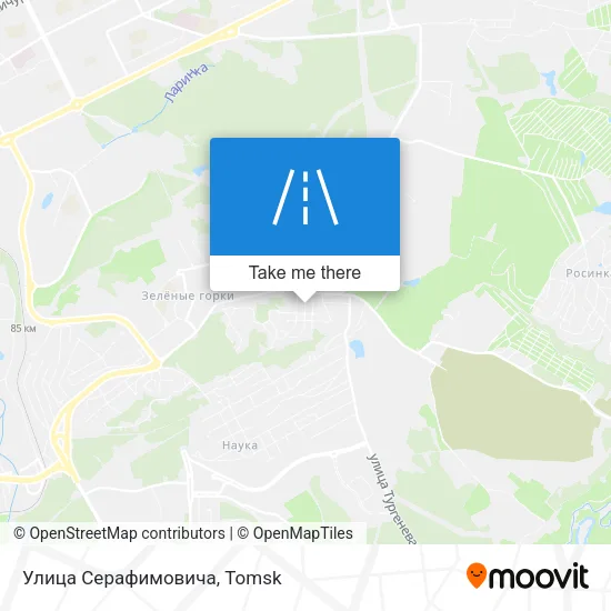 Улица Серафимовича map