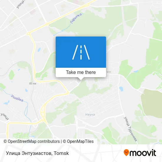 Улица Энтузиастов map