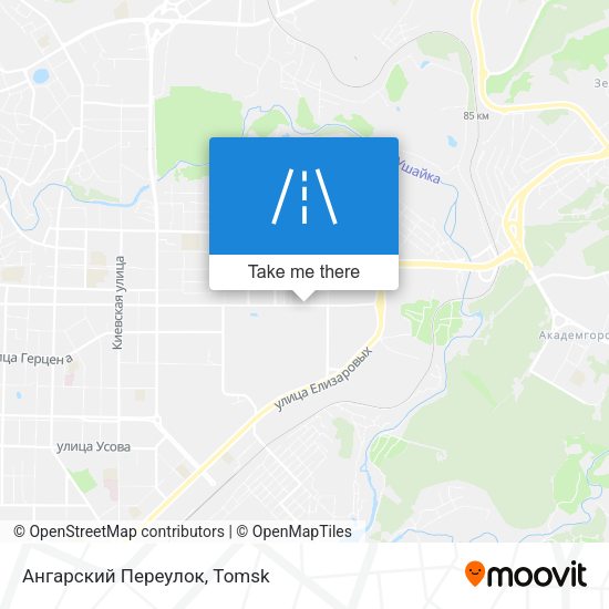 Ангарский Переулок map