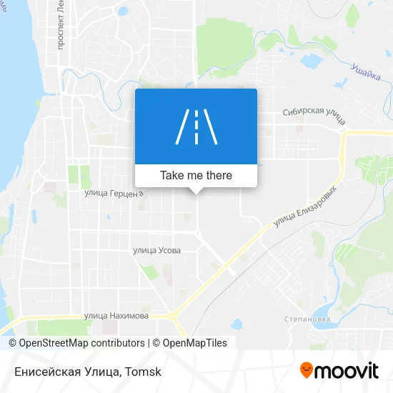 Енисейская Улица map