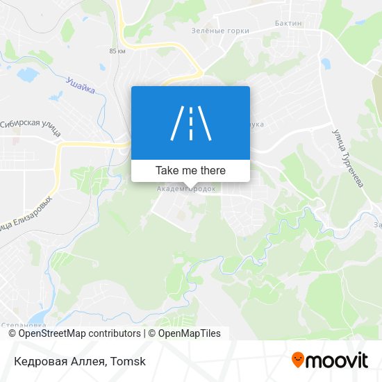 Кедровая Аллея map