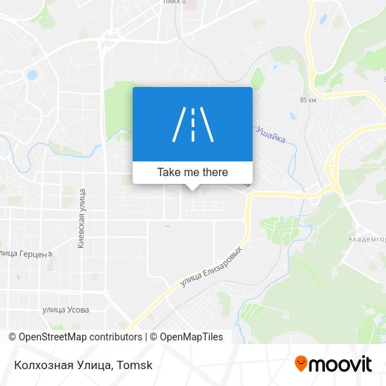 Колхозная Улица map