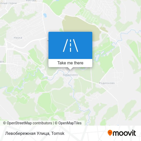 Левобережная Улица map