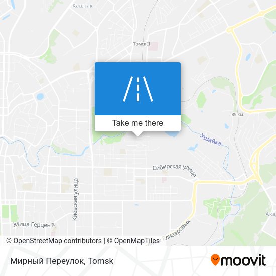 Мирный Переулок map