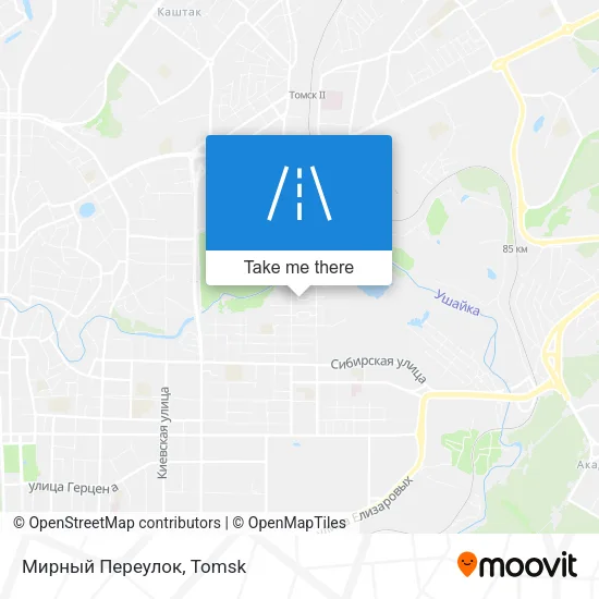 Мирный Переулок map