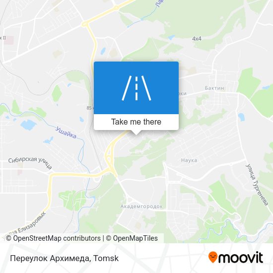 Переулок Архимеда map