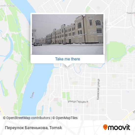 Переулок Батенькова map