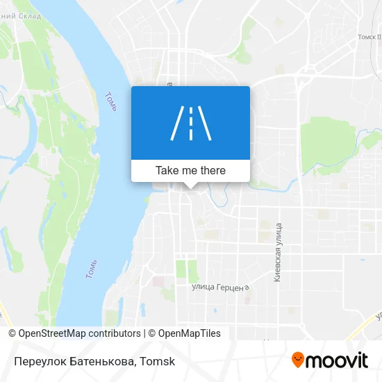Переулок Батенькова map