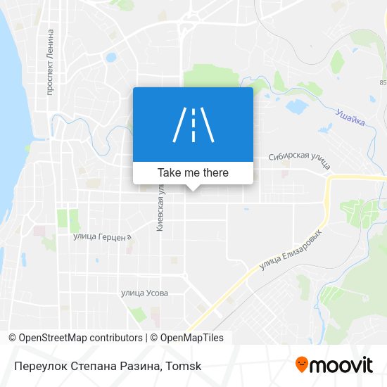 Переулок Степана Разина map