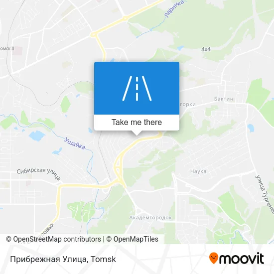 Прибрежная Улица map