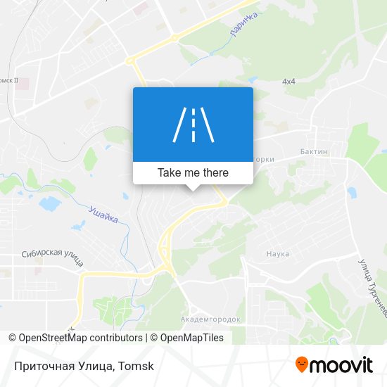 Приточная Улица map