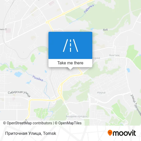 Приточная Улица map