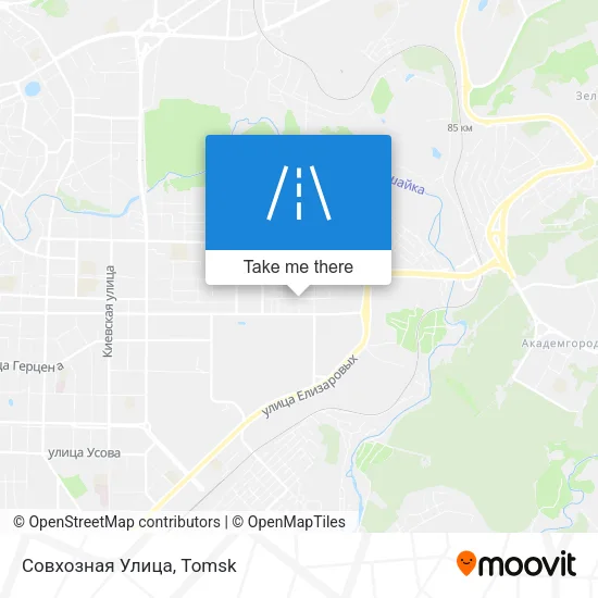 Совхозная Улица map