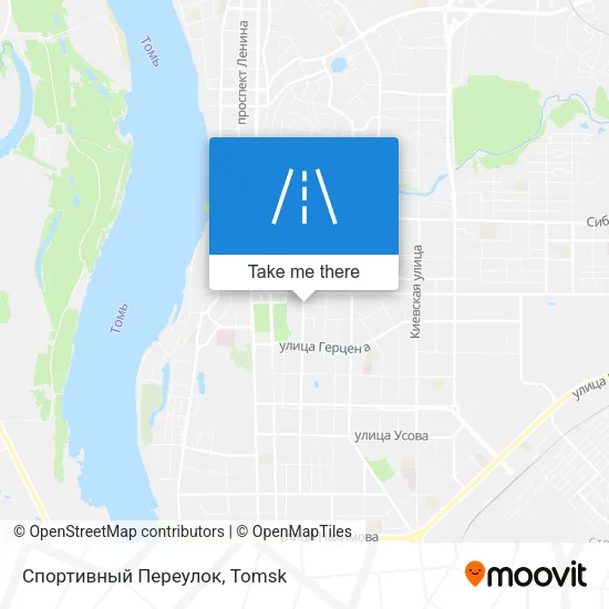 Спортивный Переулок map