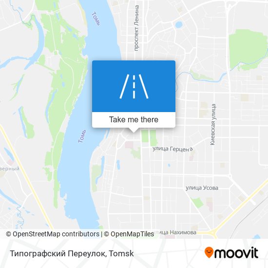 Типографский Переулок map