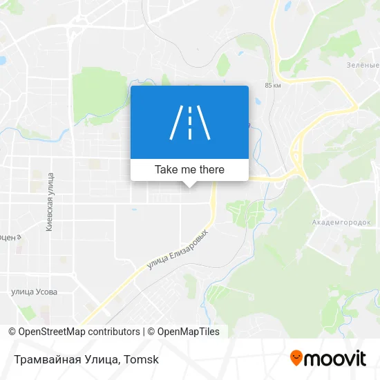 Трамвайная Улица map