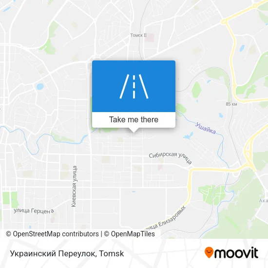 Украинский Переулок map