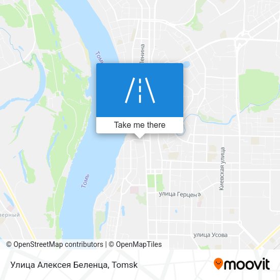 Улица Алексея Беленца map