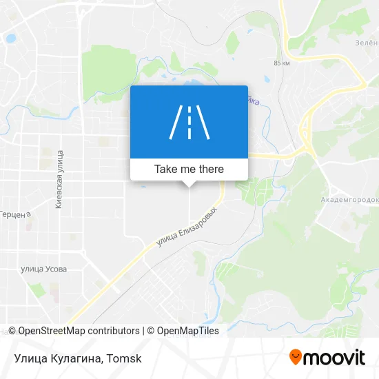 Улица Кулагина map