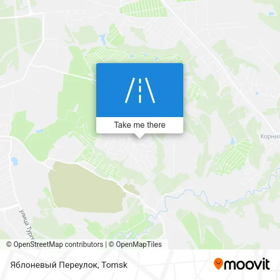 Яблоневый Переулок map
