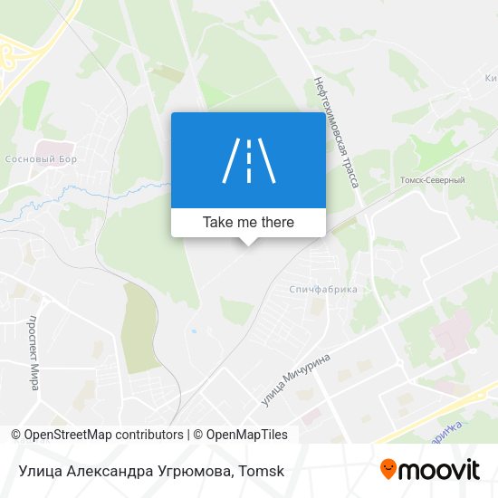 Улица Александра Угрюмова map
