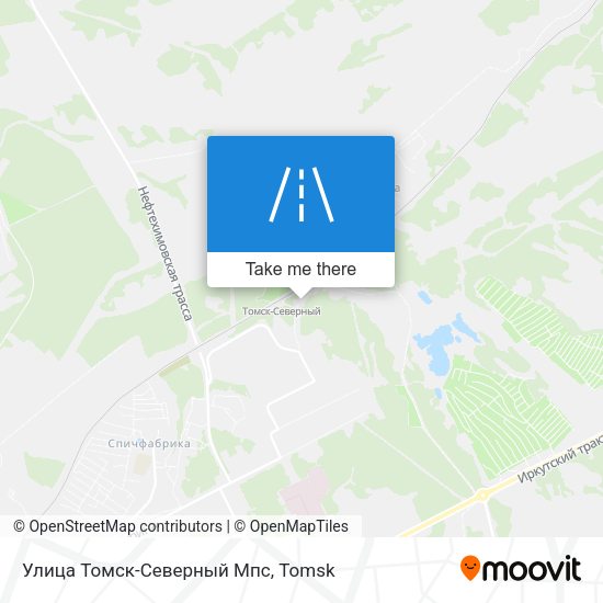 Улица Томск-Северный Мпс map