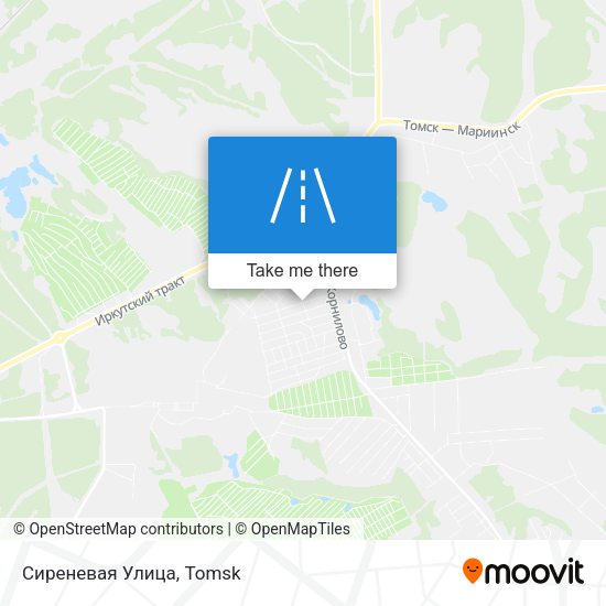 Сиреневая Улица map