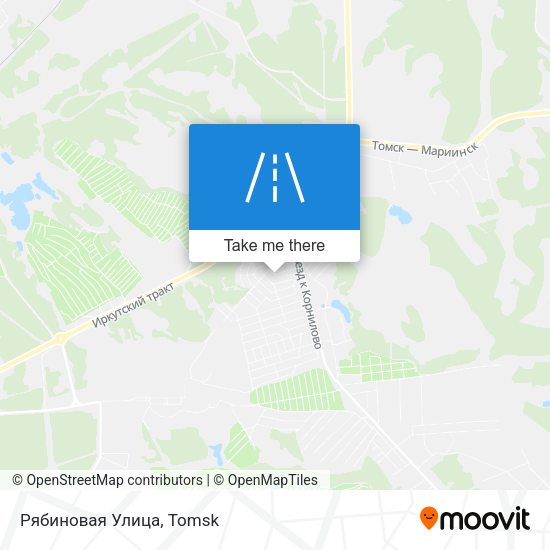 Рябиновая Улица map