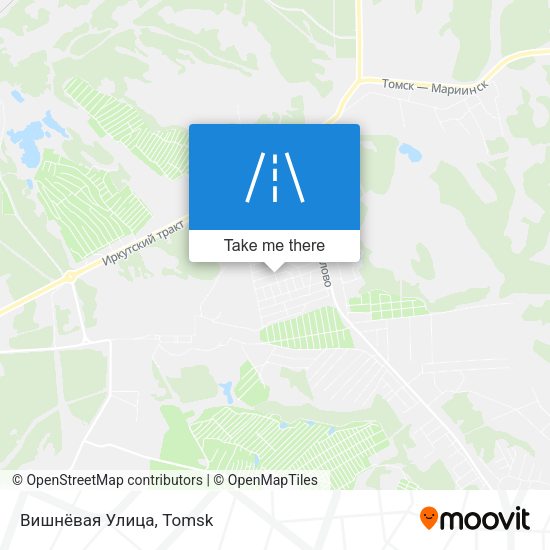 Вишнёвая Улица map