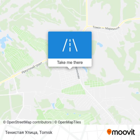 Тенистая Улица map