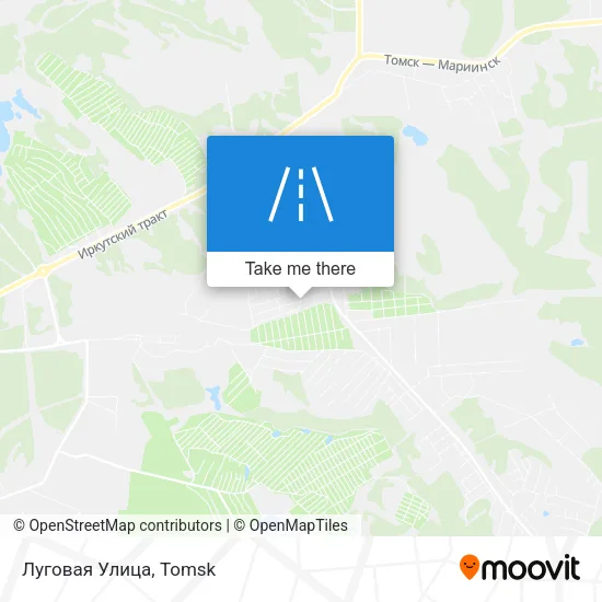 Луговая Улица map