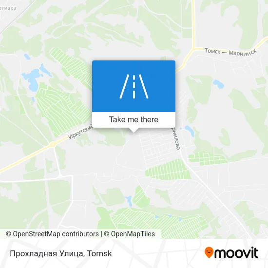 Прохладная Улица map
