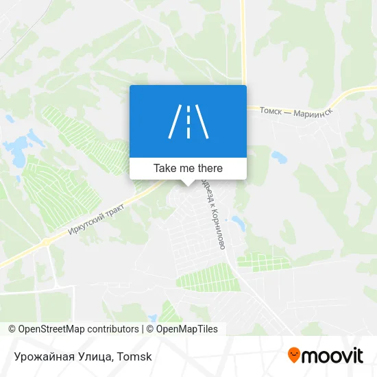 Урожайная Улица map