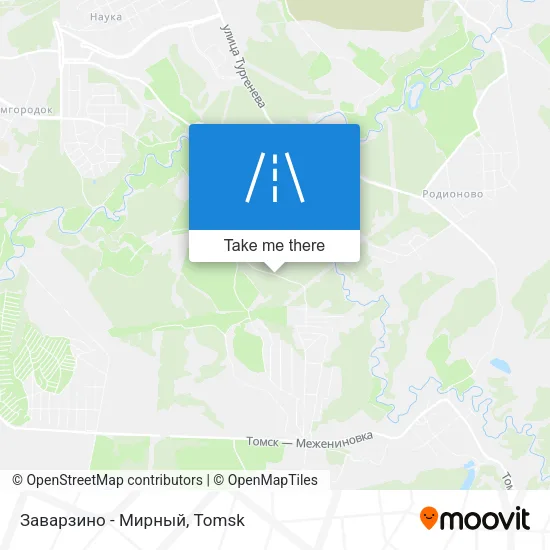 Заварзино - Мирный map