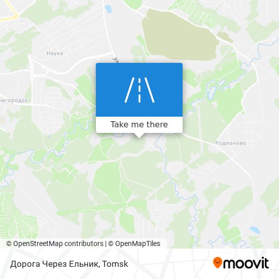 Дорога Через Ельник map