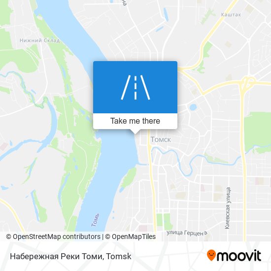 Набережная Реки Томи map