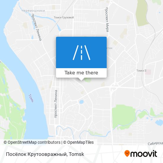 Посёлок Крутоовражный map